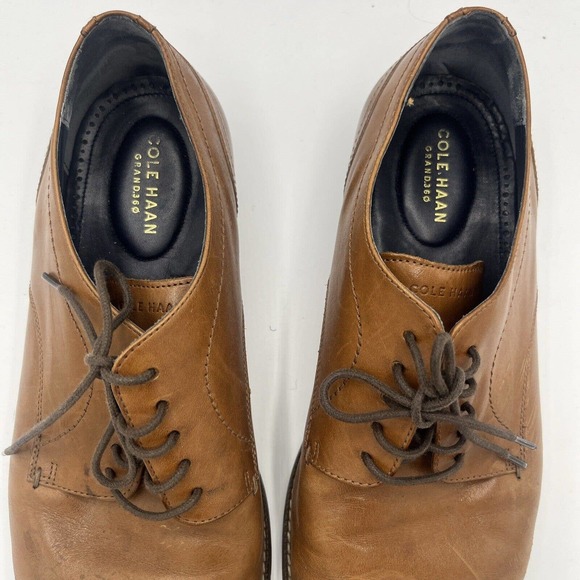Cole Haan Johnson Oxford Grand 360 Plain Toe Dress Shoes Tan‎ Mens 11.5 M main image 12